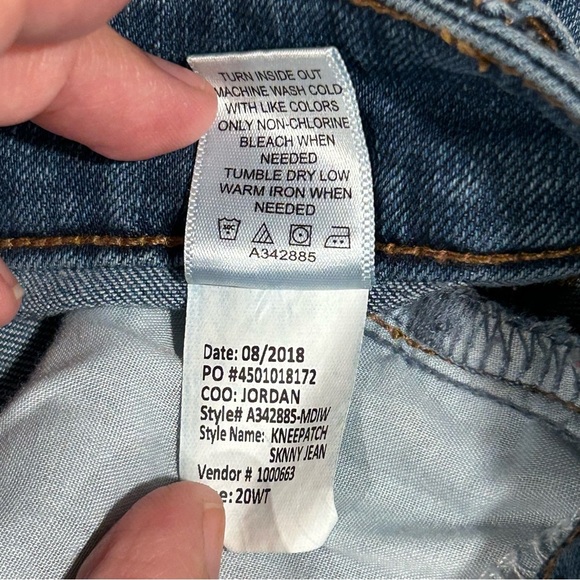 Martha Stewart Women’s Patchwork skinny jeans Size 20W, Medium Blue Denim - Picture 9 of 9